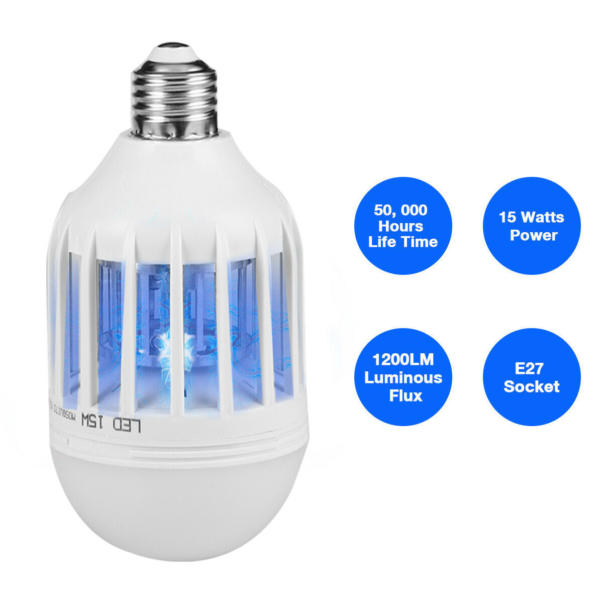 Bug Zapper Light Bulb – Indoor/Outdoor Insect Killer