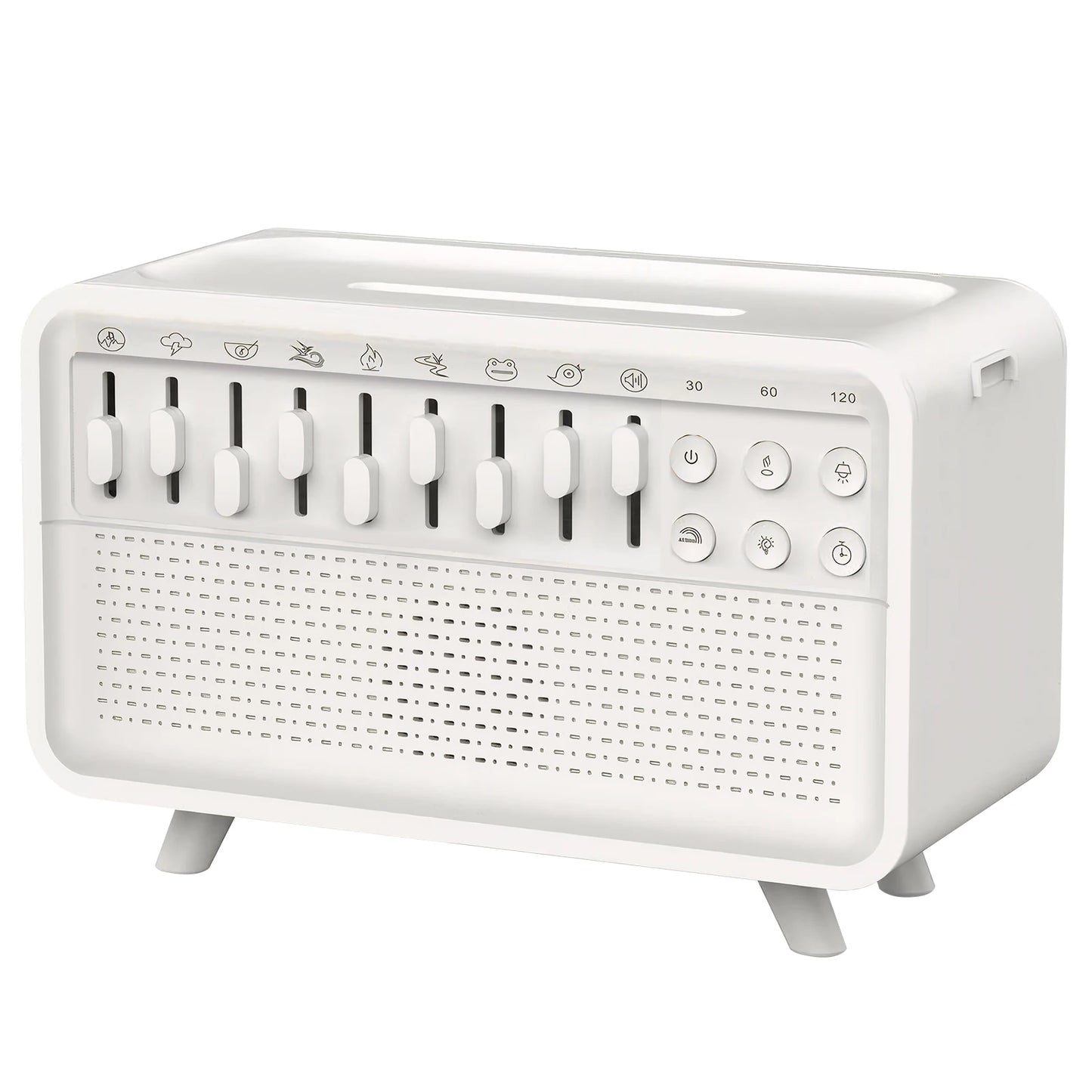 LED White Noise Machine & Aroma Diffuser – 8 Nature Sounds