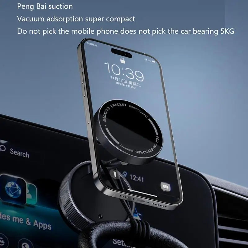 MagMount 360° Aluminum Folding Car Phone Holder