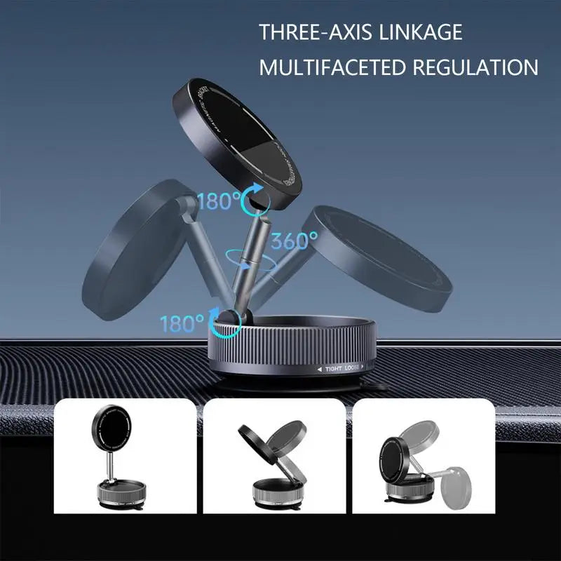MagMount 360° Aluminum Folding Car Phone Holder