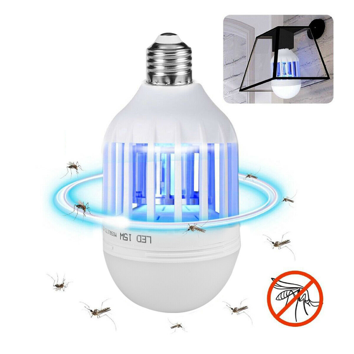 Bug Zapper Light Bulb – Indoor/Outdoor Insect Killer