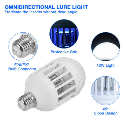 Bug Zapper Light Bulb – Indoor/Outdoor Insect Killer