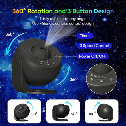 Mexllex Galaxy Projector – HD Starry Sky Night Light