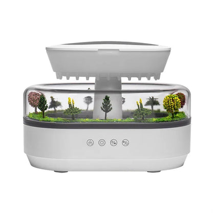 Ecosystem Humidifier & Oil Diffuser with Light, rainsdrops & White Noise
