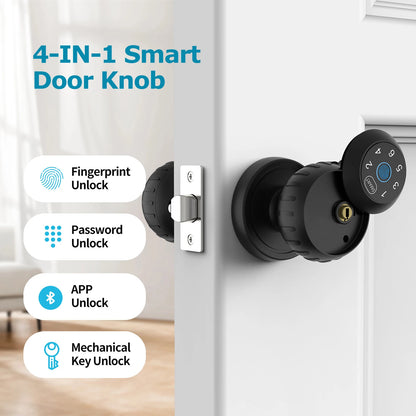 Viladepot Smart Fingerprint Door Lock – App & Keypad Access
